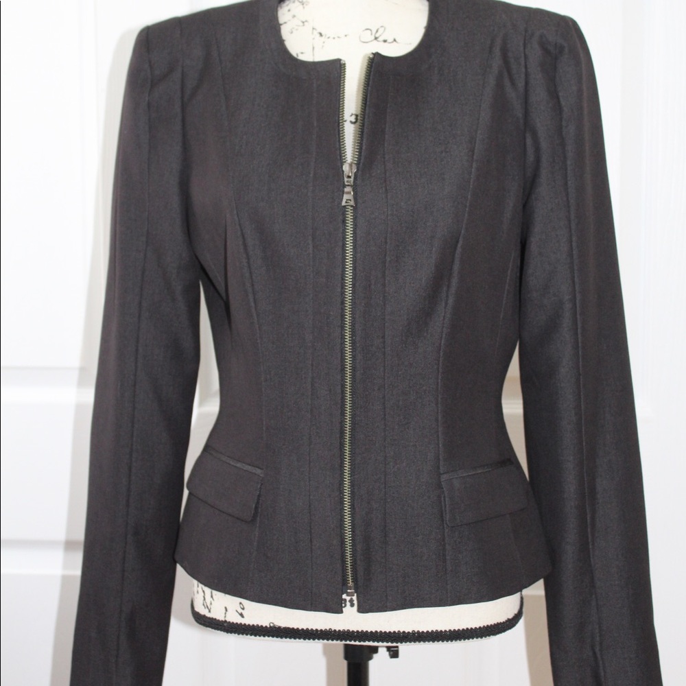 Gray Tahari Jacket